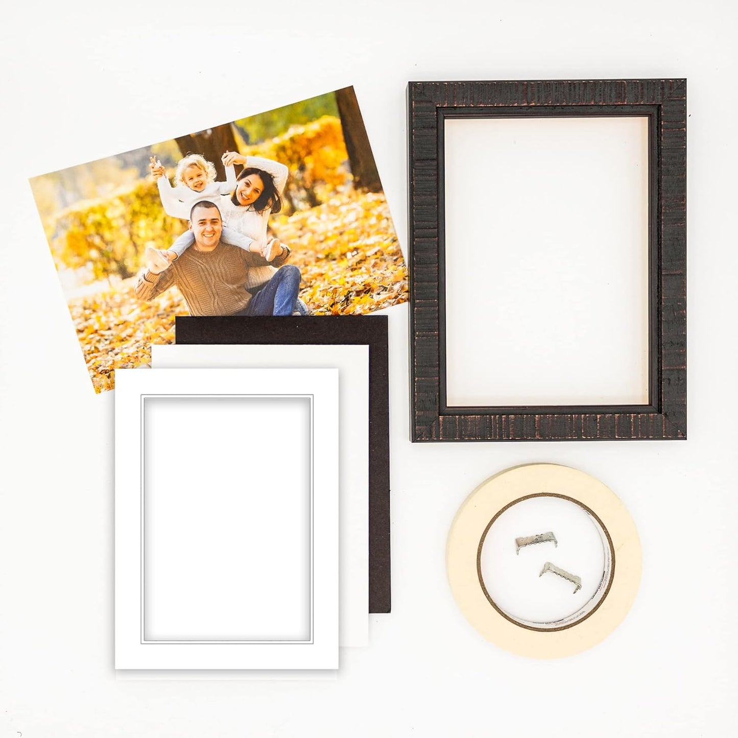 Poster Palooza 5x7 Mat for 4x6 Photo - Precut White on White Double Mat Picture Matboard for Frames Measuring 5 x 7 Inches - Bevel Cut Matte to Display Art Measuring 4 x 6 Inches - Acid Free ONE MAT