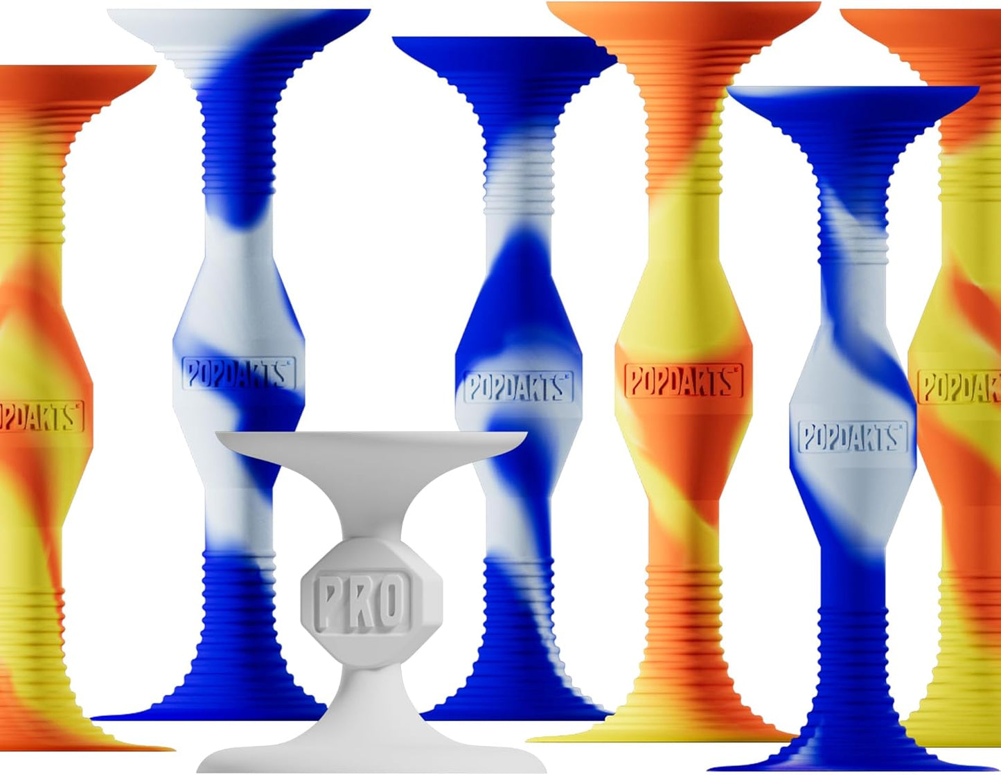 Popdarts PRO Pack Game Set (Fire & Ice) - Indoor, Outdoor Suction Cup Throwing Game - Competition with a POP