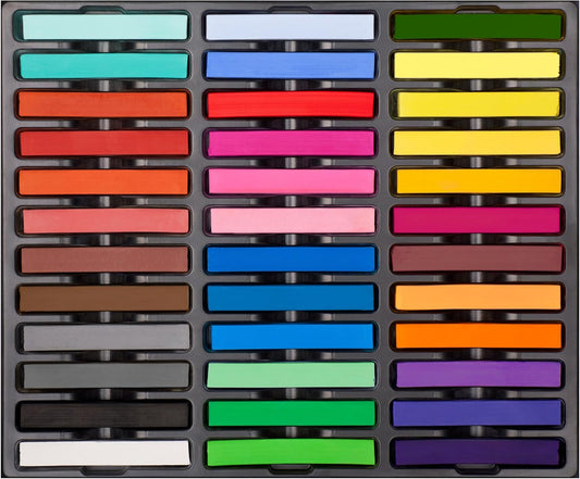Soft Pastel Sticks, 36 PCS Vibrant Colors Chalk Sticks for Artists, Pastels Art Supplies for Drawing, Blending, and Shading