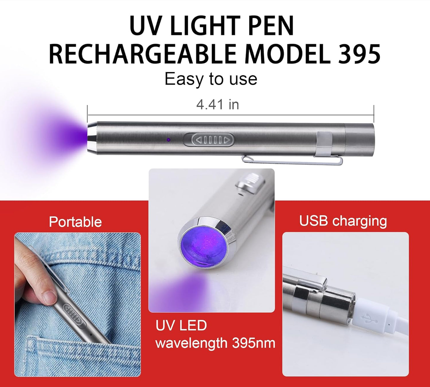 UV Resin Kit with Light - 60g UV Resin with Rechargeable Flashlight, Fast Curing in 5 Seconds, Clear UV Glue for Welding Plastic, Glass Repair, Acrylic - UV Adhesive for Bonding Jewelry, DIY, Crafts
