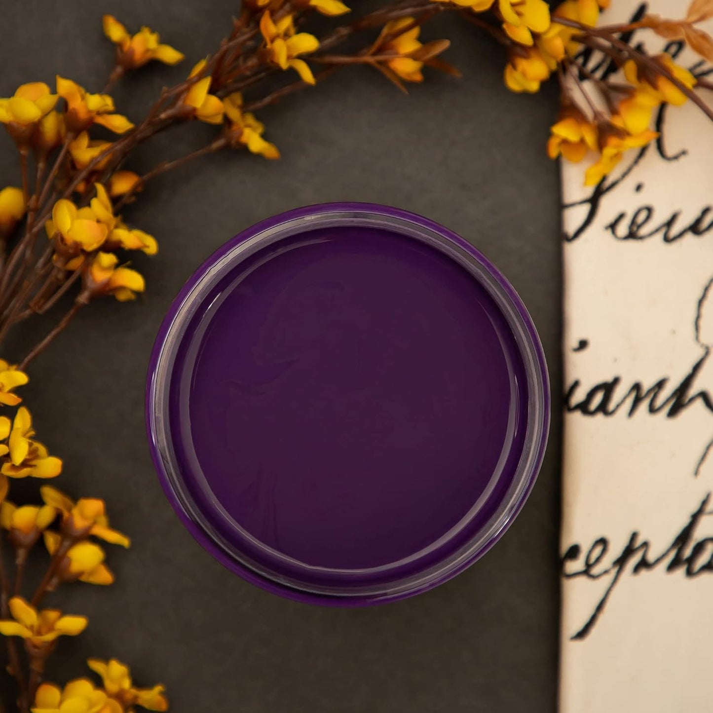 Dixie Belle Paint Company Chalk Finish Furniture Paint - Amethyst (1 Gallon - 128oz) - Matte Deep Purple Chic Chalk Mineral DIY Furniture Paint