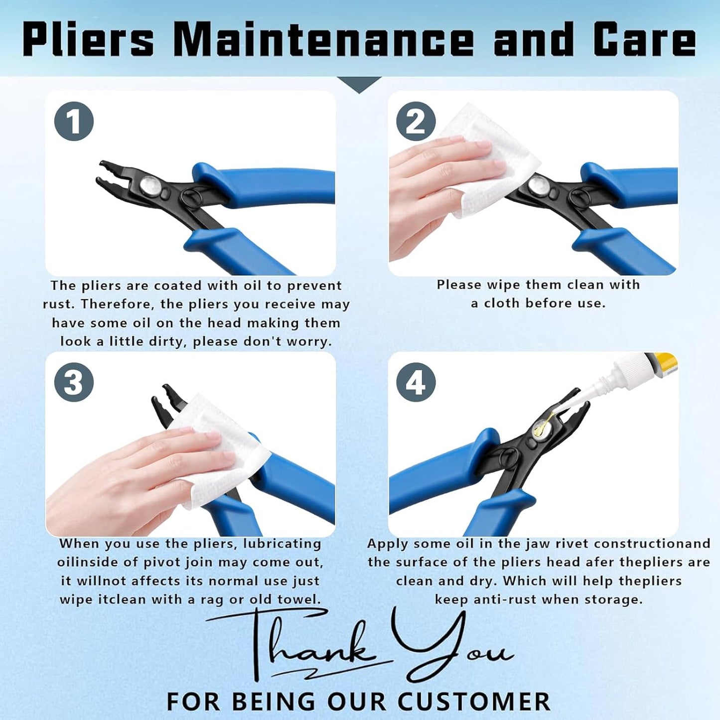 6 Pcs Jewelry Pliers Set, Include Needle Round Bent Nose Zipper Wire Cutter Jewelry PliersJewelry Making Tools for Jewelry Making Repair/Crafting/Wire Wrapping Supplies