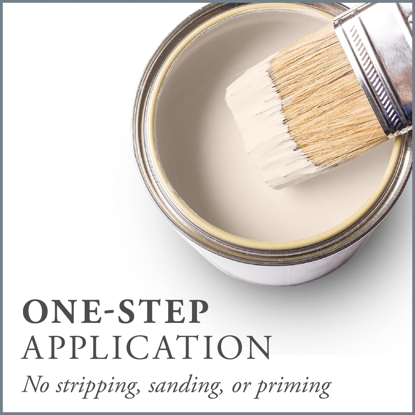 AMY HOWARD AT HOME Chalk-Based One Step Paint for Furniture, Cabinetry, Decor, Finish, and More | No Stripping, Sanding, or Priming | Ultra-Light Base | 32 Ounce | Linen