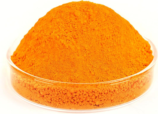 GOODTAKE Tangerine Yellow Iron Oxide Pigment Powder, Concrete Cement Dye Color for Pastel Tile Paint, Mortar, Grout (16 oz)