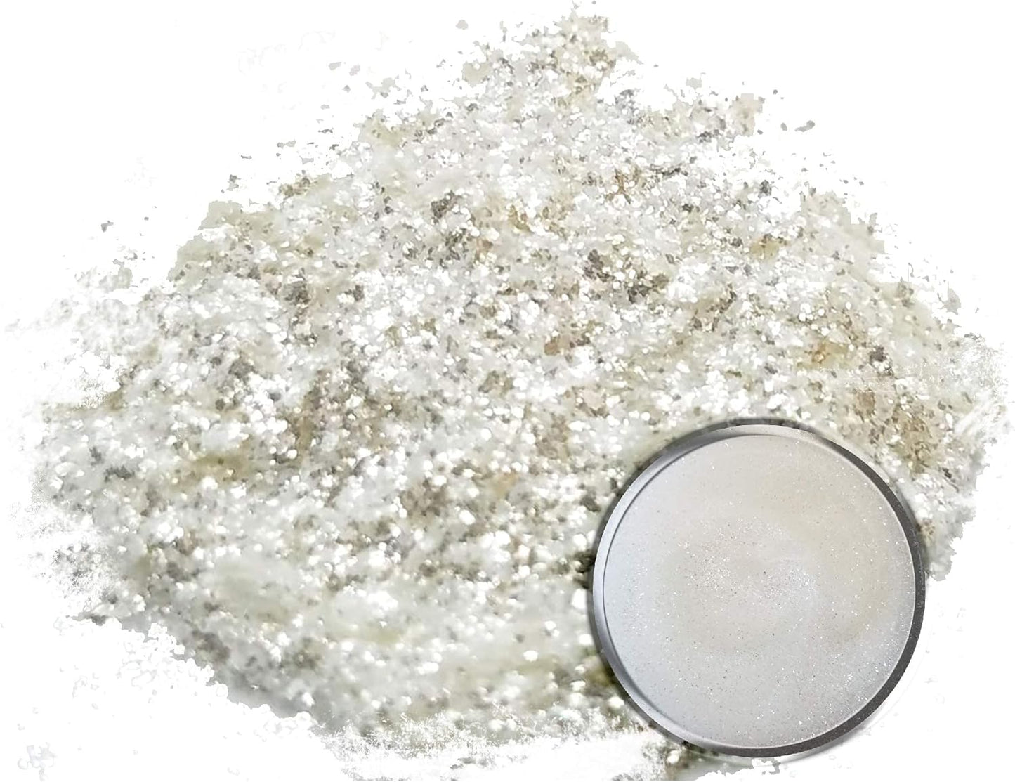 Eye Candy Pigments Premium White Mica Powder - Frost White (50gr) - for Epoxy, Resin, Soap, Paint, Woodworking, Acrylic Pouring, Bath Bombs, Fishing Lures - DIY Arts and Crafts Additive