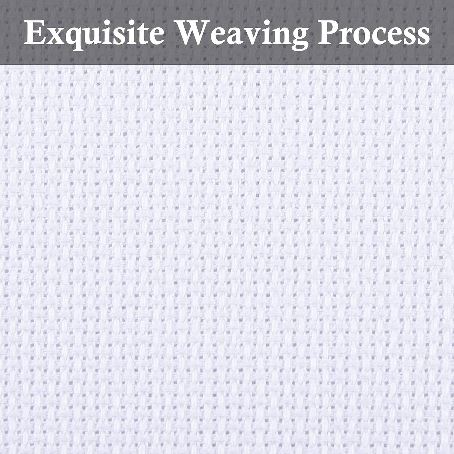 Aida Cloth Big Size 16 Count, White Cross Stitch Fabric, 39 inch by 60 inch