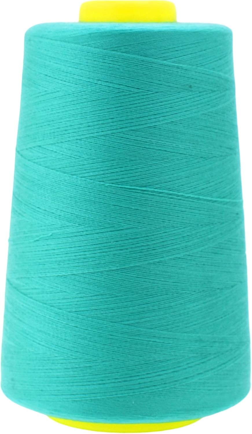 Mandala Crafts 4 Pack of Serger Threads Cones Spools - 40S/2 24000 Yards Polyester Aqua Threads for Sergers Machine and Overlock Quilting Sewing Machine
