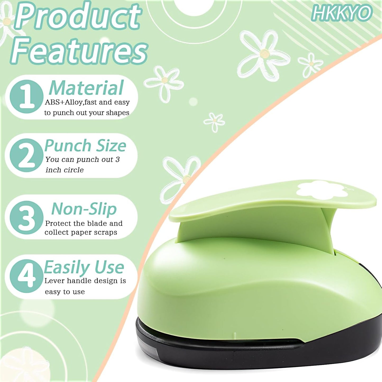 Flower Hole Punch 3 inch Punch Flower Craft Paper Puncher Flowers Scrapbooking Punches