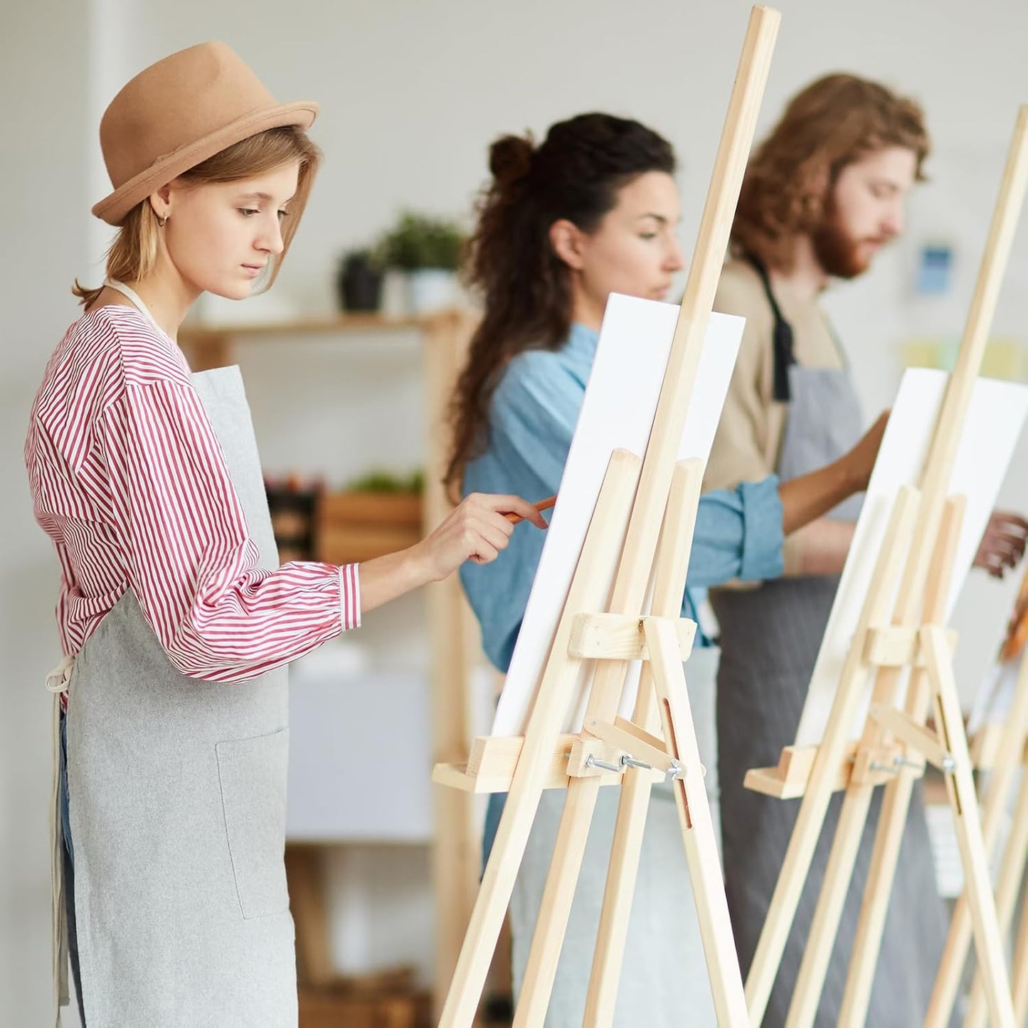 FUMILE Canvases for Painting 11x14 Inch 10 Pack, Canvas Boards for Painting Primed Acid Free Blank Canvas Panels for Oil Paint, Watercolor, Acrylic Paint, Gouache and Tempera.