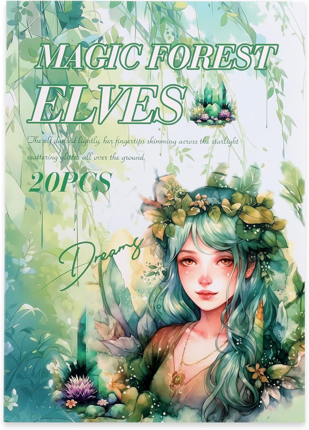 Scrapbook Fantasy Stickers 20 Sheets 240 Pre-Cut Washi Stickers for Journaling PET Transparent Fairy Sticker Decorative or DIY Paper Crafts, Arts and Crafting Projects