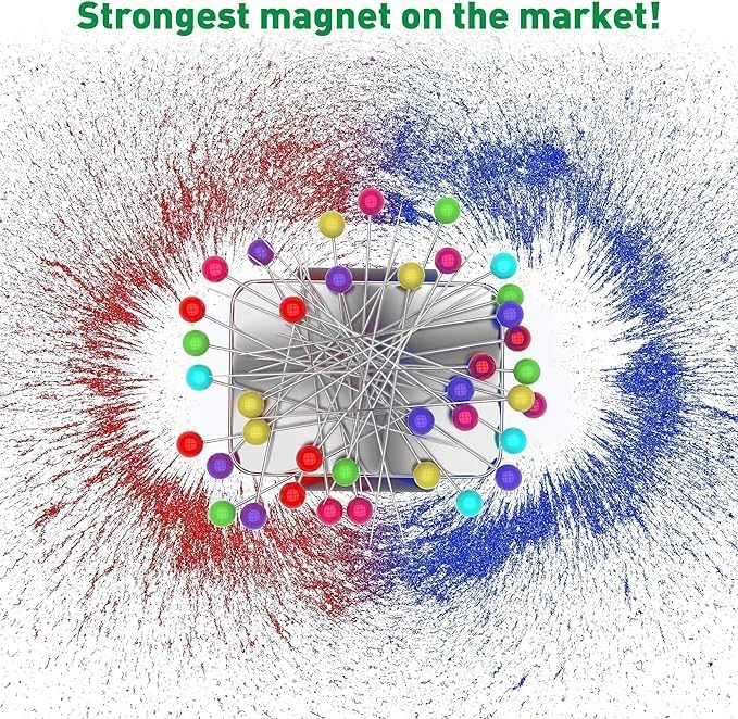 Sew Your Way Magnetic Pin Cushion Wristband Black 9" – Strong Pin Holder for Sewing & Quilting | Gift for Sewers Gift for Quilters | Top Sewing Notion & Quilting Accessory | Wrist Pin Cushion