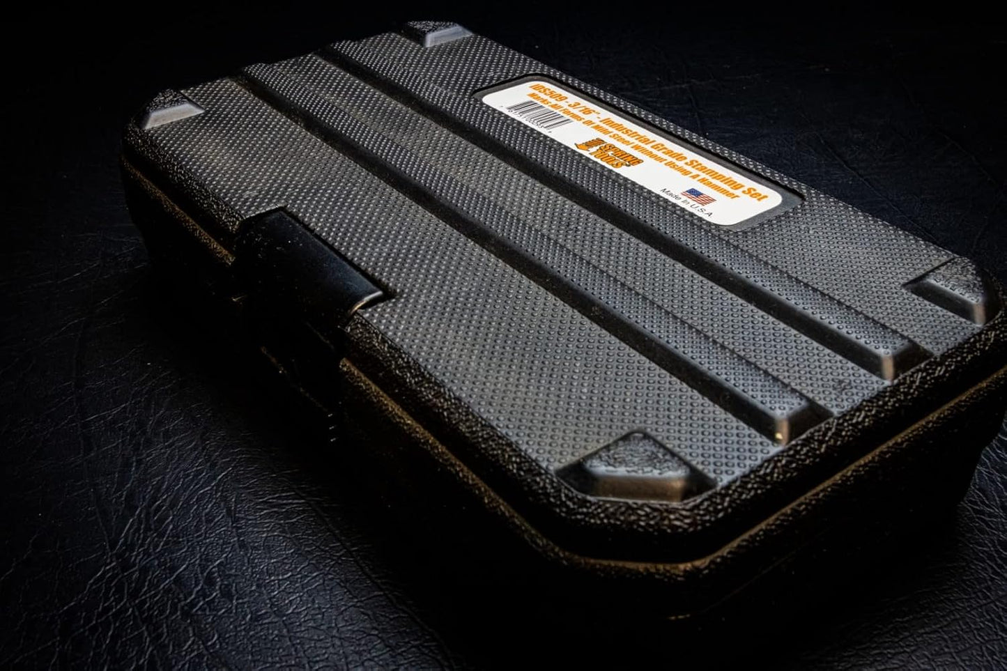 HDIDS509 Hammerless Metal Stamping Kit, 3/16" 39-Piece Alphanumeric Steel Stamps, 5000 LBS Force, A-Z, 0-9, Heavy-Duty Case, USA-Made, ID Stamp, Number and Letter Punch