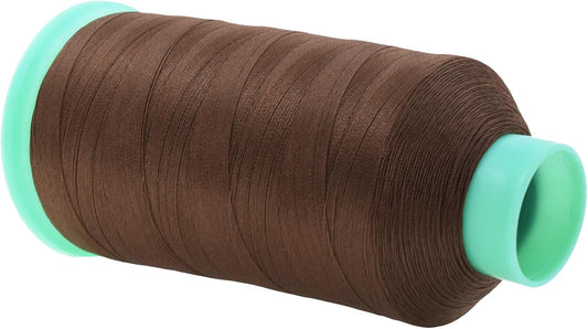 Mandala Crafts Bonded Nylon Thread - Russet Brown Heavy Duty Sewing Threads - 2843 YDs Size 46 210D T45 Tex 45 for Leather, Jeans, Weaving, Outdoor, Marine, Upholstery