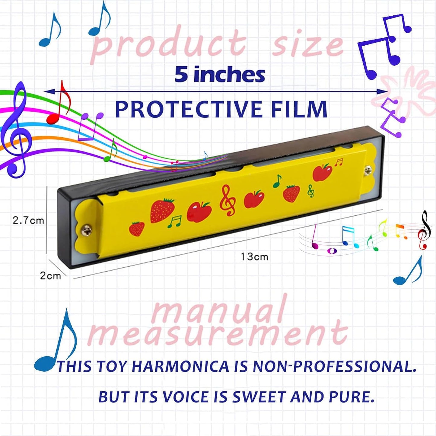 24 Pcs Kids Harmonicas Bulk - Birthday Party Favors Return Gifts for Kids 4-8 8-12 Year Old Boys Girls | Goodie Bags Stuffers for Toddlers, Music Toys & Gift Bag Fillers