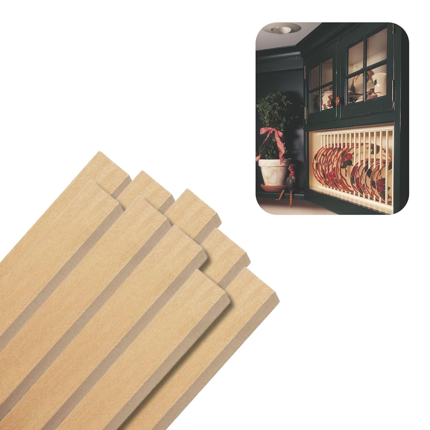 Hardwood Square Dowels (3/4" x 36", Pack of 9) | Variety of Diameters & Wood Species | Unfinished Wooden Dowel Rods for Crafts & DIY Home Projects | Curtain Rod, Macrame Supplies, Moulding, Flagpole