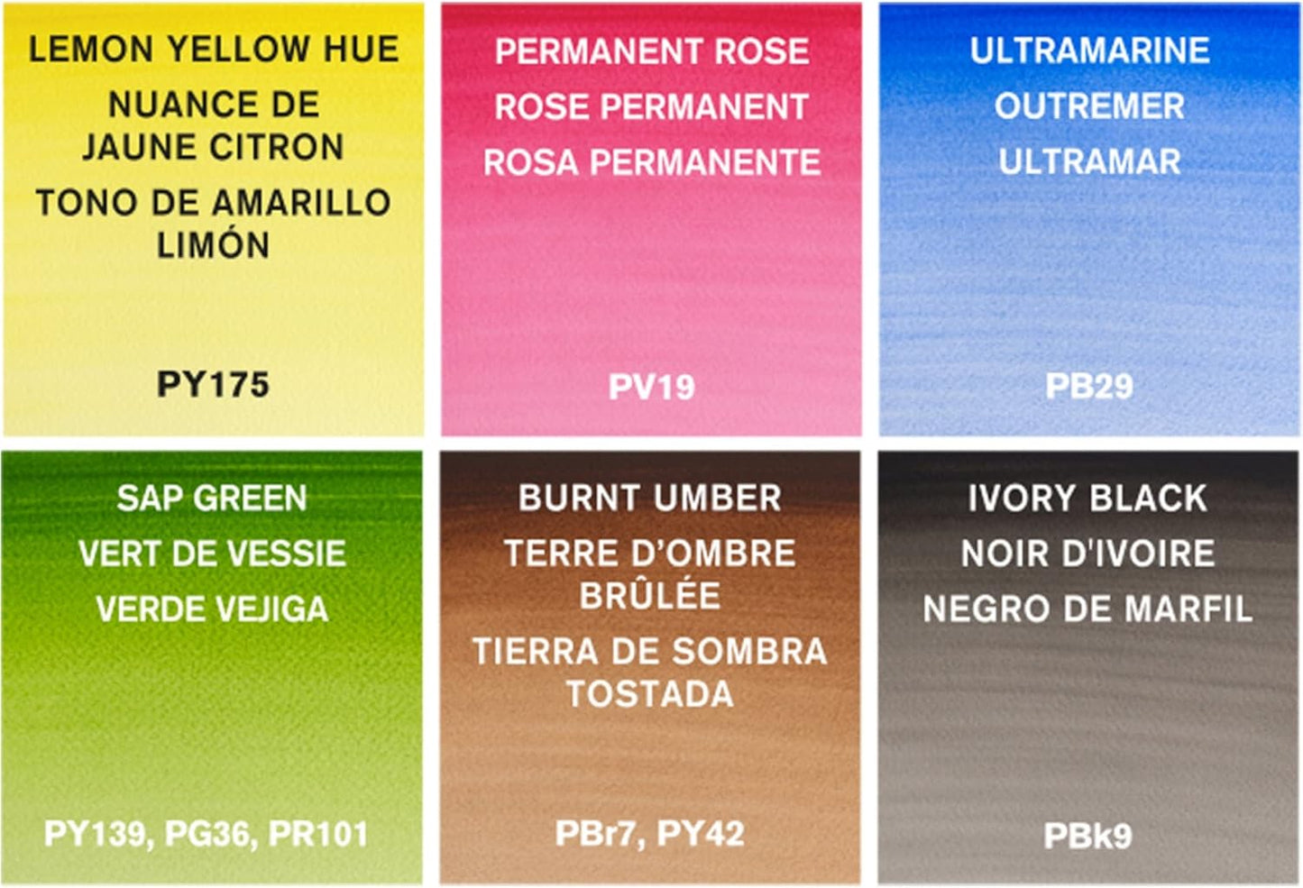 Winsor & Newton Cotman Watercolor Paint Set, 6 Colors, 8ml (0.27-oz) Tubes