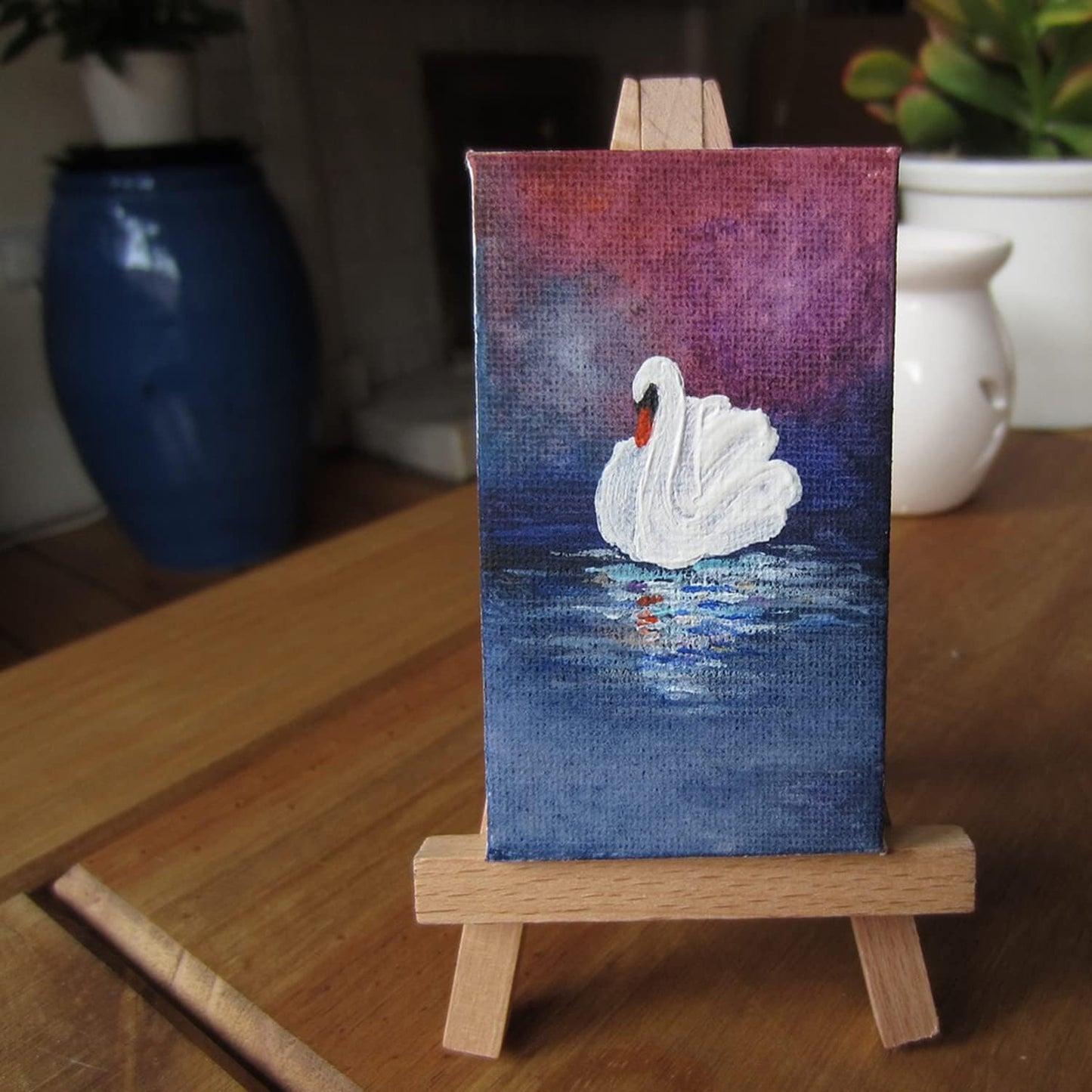 5.9 Inch Mini Wood Display Easel, 10 Pcs Tabletop Easels for Displaying Photos, Picthres