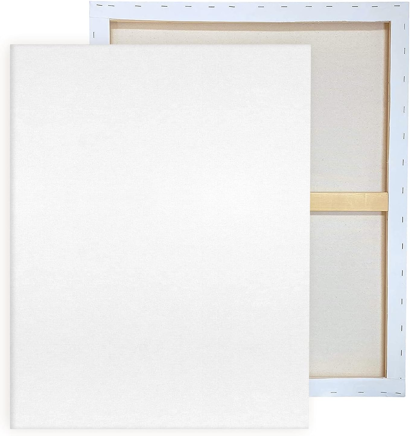 Pre Stretched Canvases for Painting 24x36 2 Pack Large Blank Canvas Boards for Acrylic Pouring and Oil Painting, 100% Cotton, 5-Time Gesso Primed