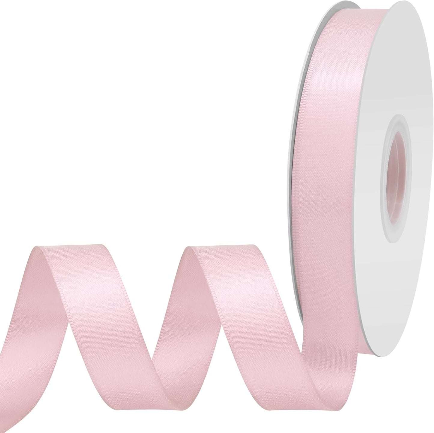 It Pink Satin Ribbon 3/4" X 50 Yards Solid Color Double Faced Ribbons Perfect for Crafts Wedding Decor Bow Making Arts Sewing and More