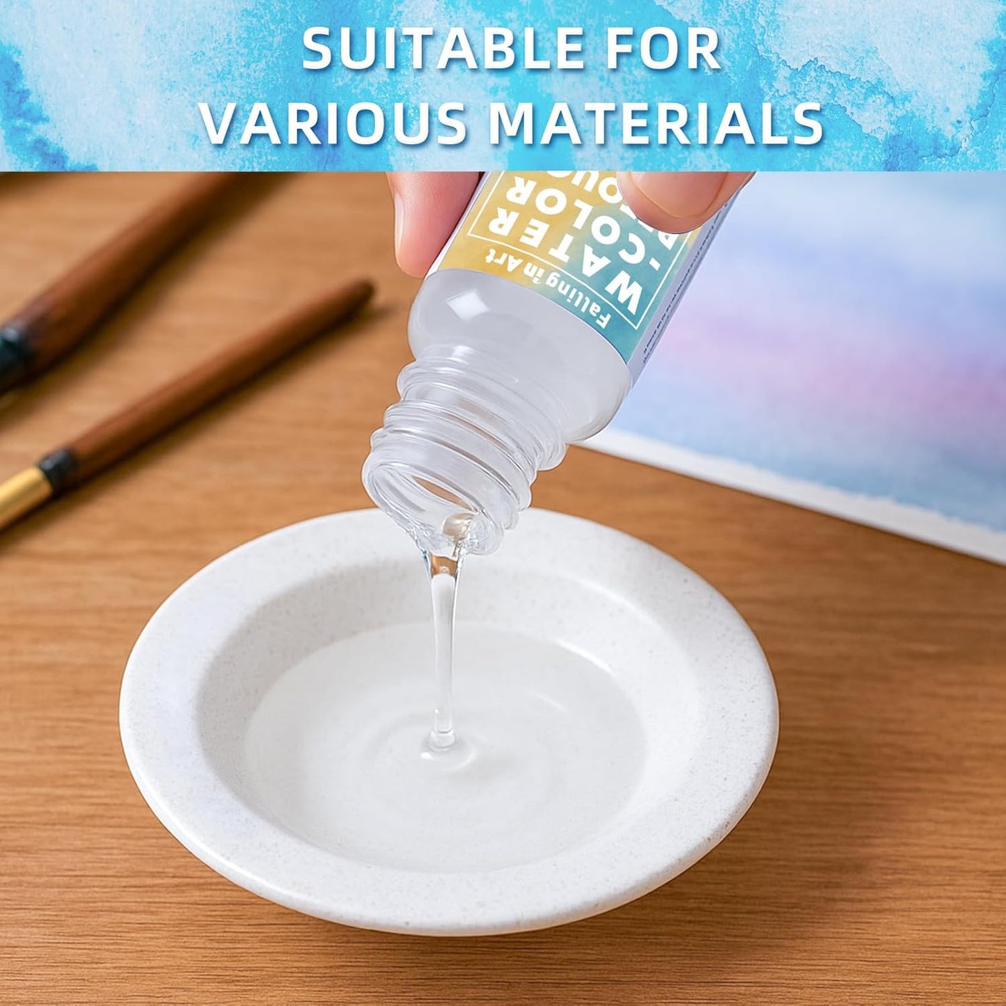 Falling in Art Professional Artist Retouching Varnish, Watercolor Retouch Medium for Painting, 2.5Oz Bottle