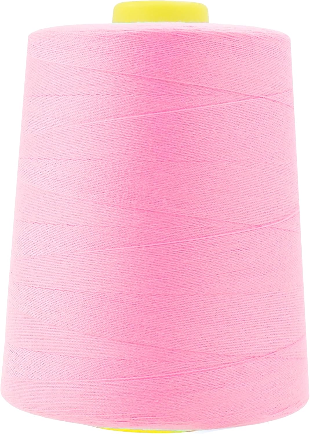 Mandala Crafts 4 Pack of Serger Threads Cones Spools - 20S/2 24000 Yards Polyester Baby Pink Threads for Sergers Machine and Overlock Quilting Sewing Machine