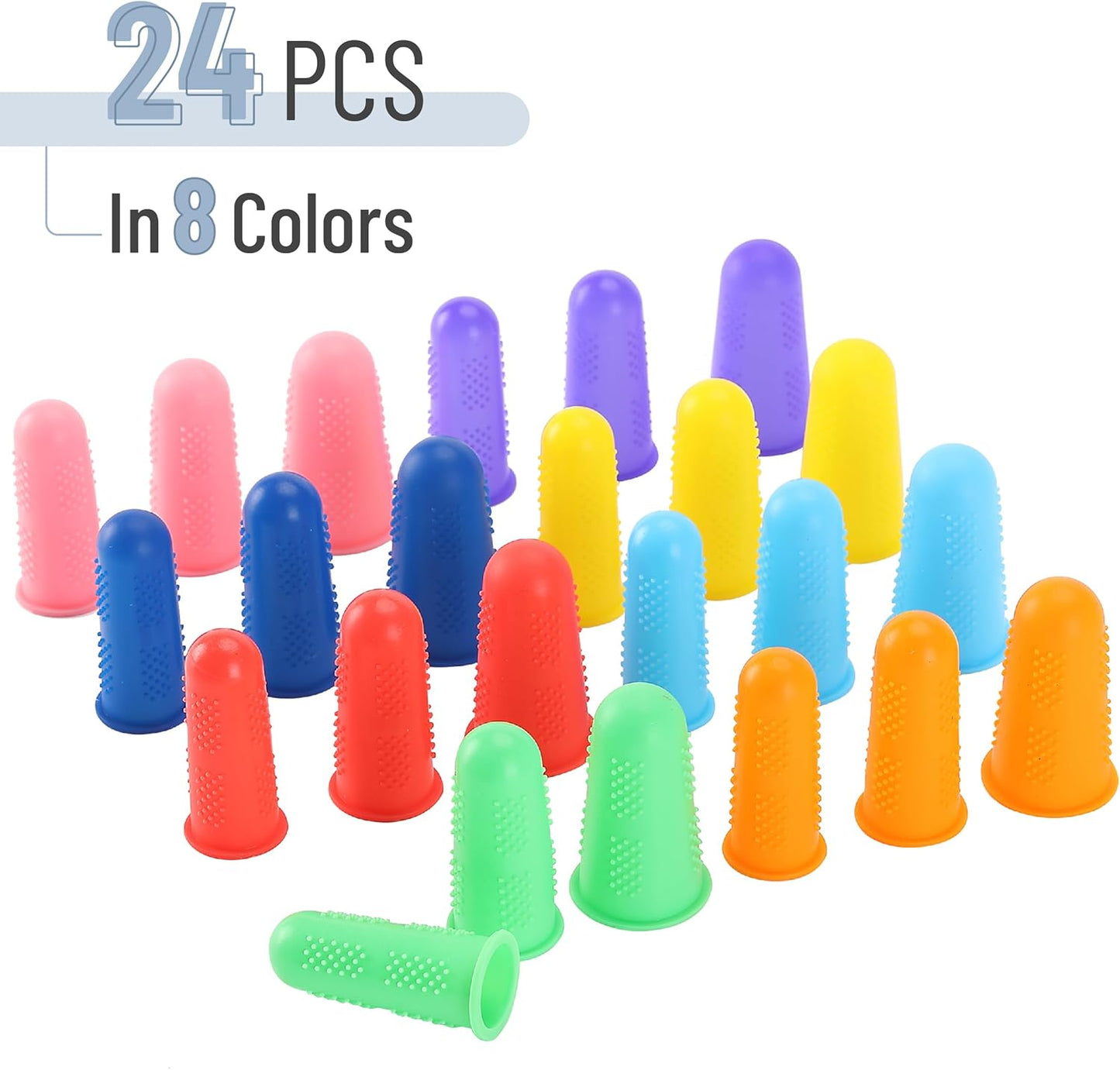 Mr. Pen- Hot Glue Gun Finger Protectors, 24 pcs, Silicone Thimble Finger Guard for Hot Glue