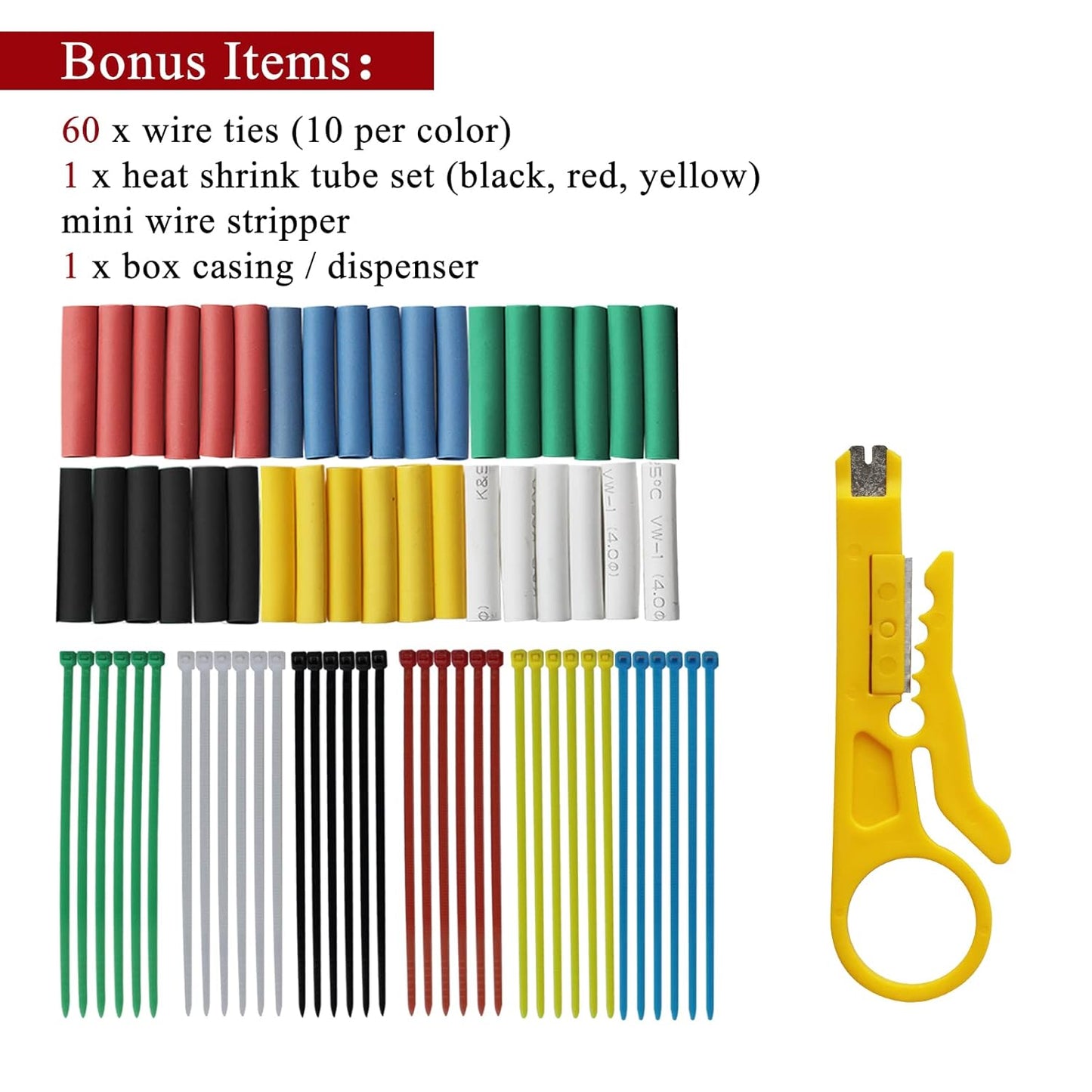 24 Gauge Electrical Wire,24 awg Wire-XINWANG 24 Gauge Stranded Tinned Copper Wire with PVC Insulation(OD:1.4 mm) 6 Colors,33ft Each, Hook Up Wire Kit