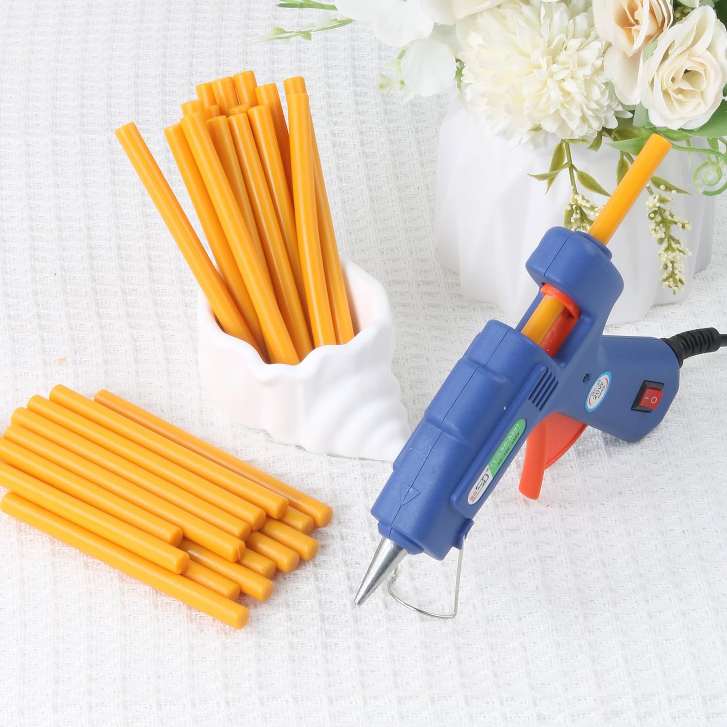 Medium Yellow Wax Seal Sticks, 30pcs Sealing Wax Sticks, HOSEALING Glue Gun Wax Seal Sticks for Wax Seal Stamp, Premium Sealing Wax for Wedding Invitations, Letter, Envelope (Mini Size)