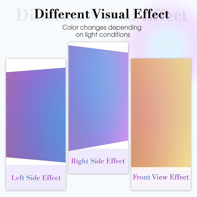 Coavas Stained Glass Window Privacy Film Rainbow Frosted Decorative Static Clings, Opaque Iridescent Prism Window Decals, Sun Blocking Anti-Glare Door Coverings(17.5 x 118.1 Inch, Colorful)