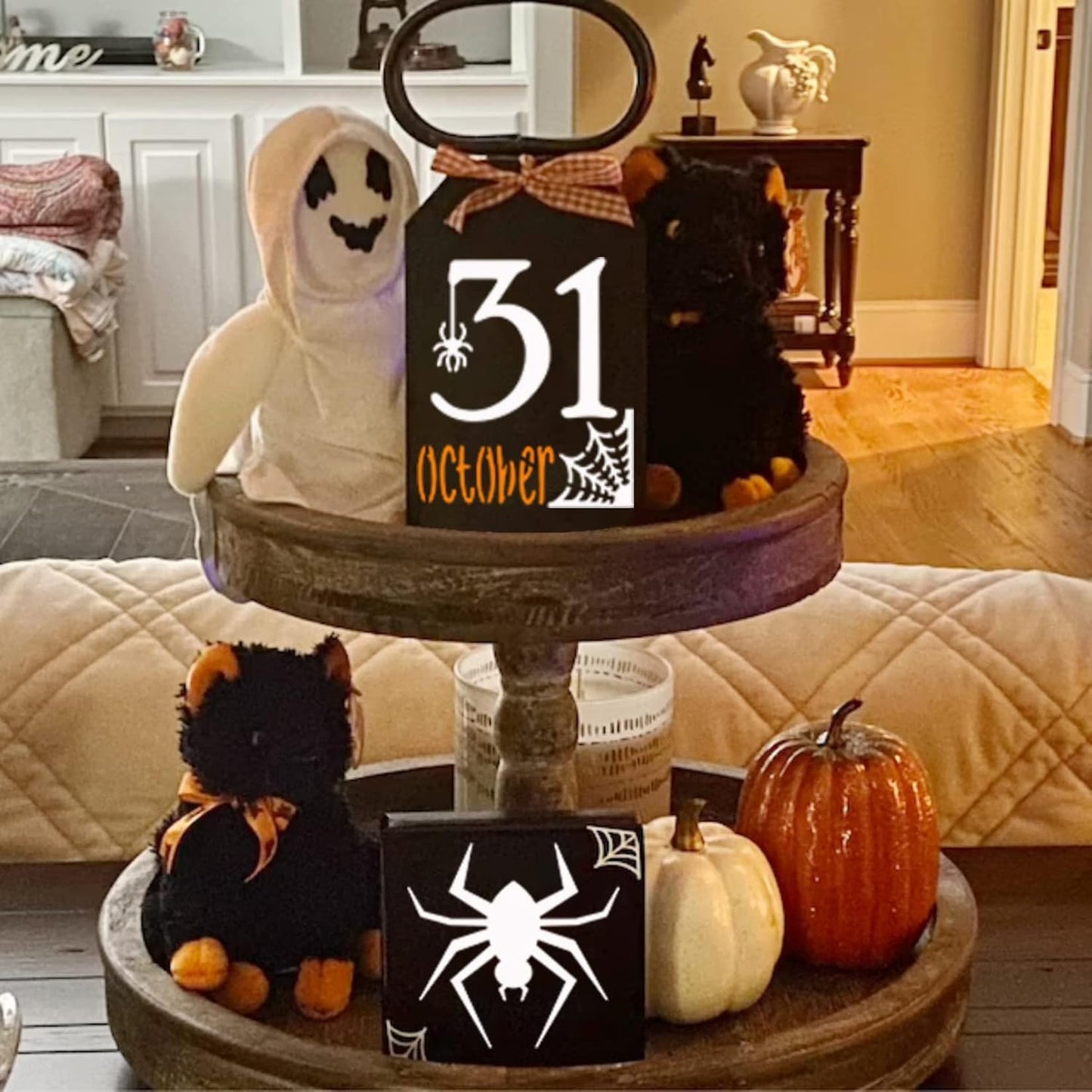 Small Stencils for Painting on Wood Reusable, 3 Inch Reusable Stencil for Craft Ornament Paint Template Stencils for Wall Card Rock Wood Signs Coasters Canvas Home Decor (Halloween)