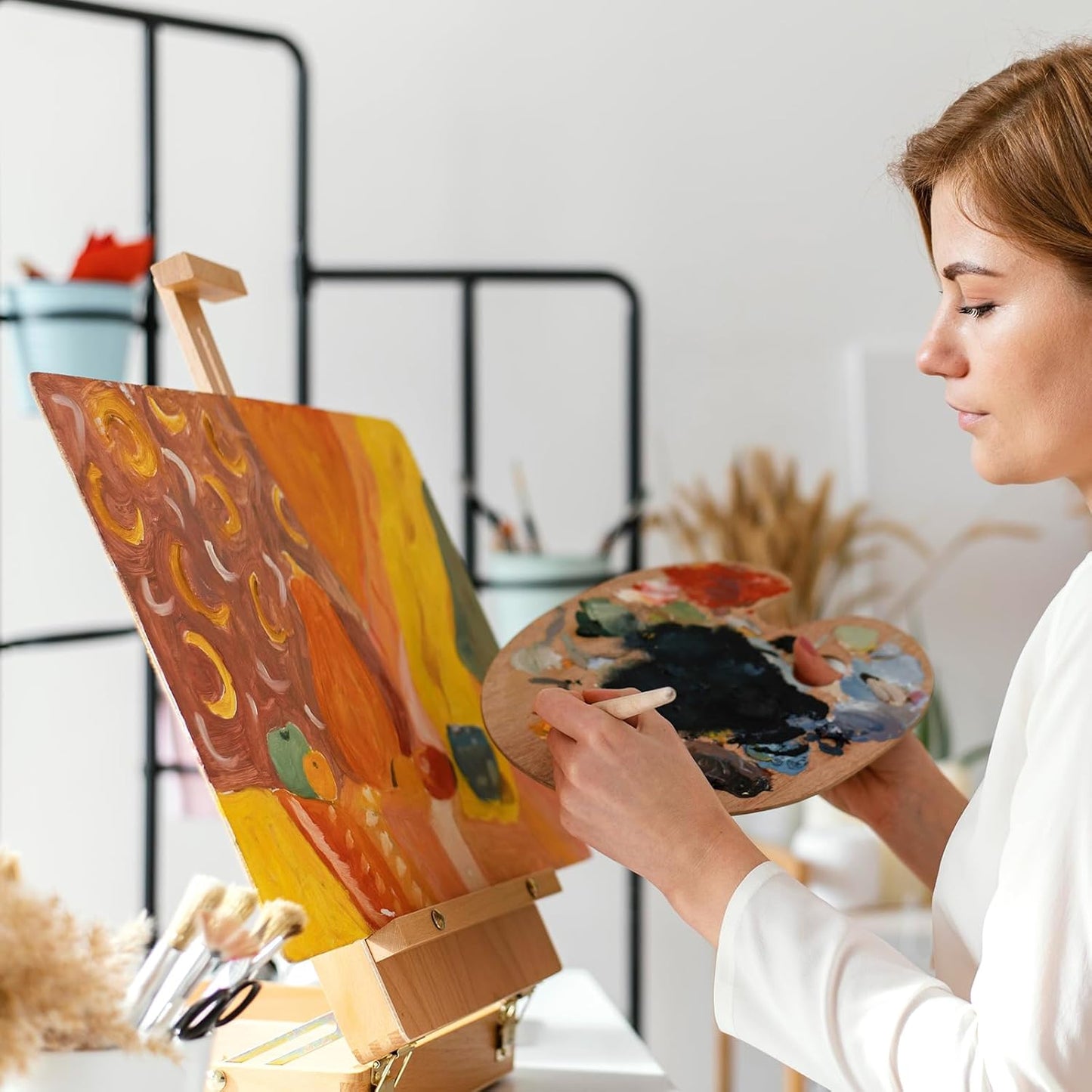 ESRICH Canvas Boards for Painting, 90 Pack Canvases for Painting 8x10 Cotton Primed Acid Free Blank Canvas Panels for Oil Paint, Watercolor, Acrylic Paint, Gouache and Tempera.