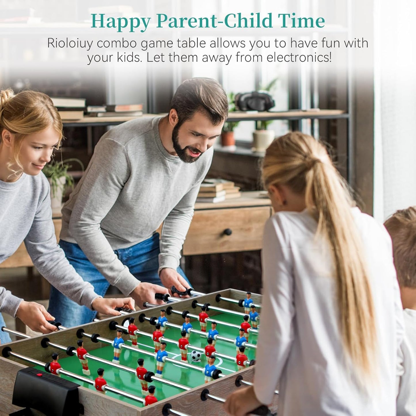 12-in-1 Game Table - 48" Combo Game Table, Ping Pong Table, Foosball Table, Air Hockey Table, Pool Table - Sports Arcade Games with Accessories - Ideal for Game Rooms and Family Game Nights!