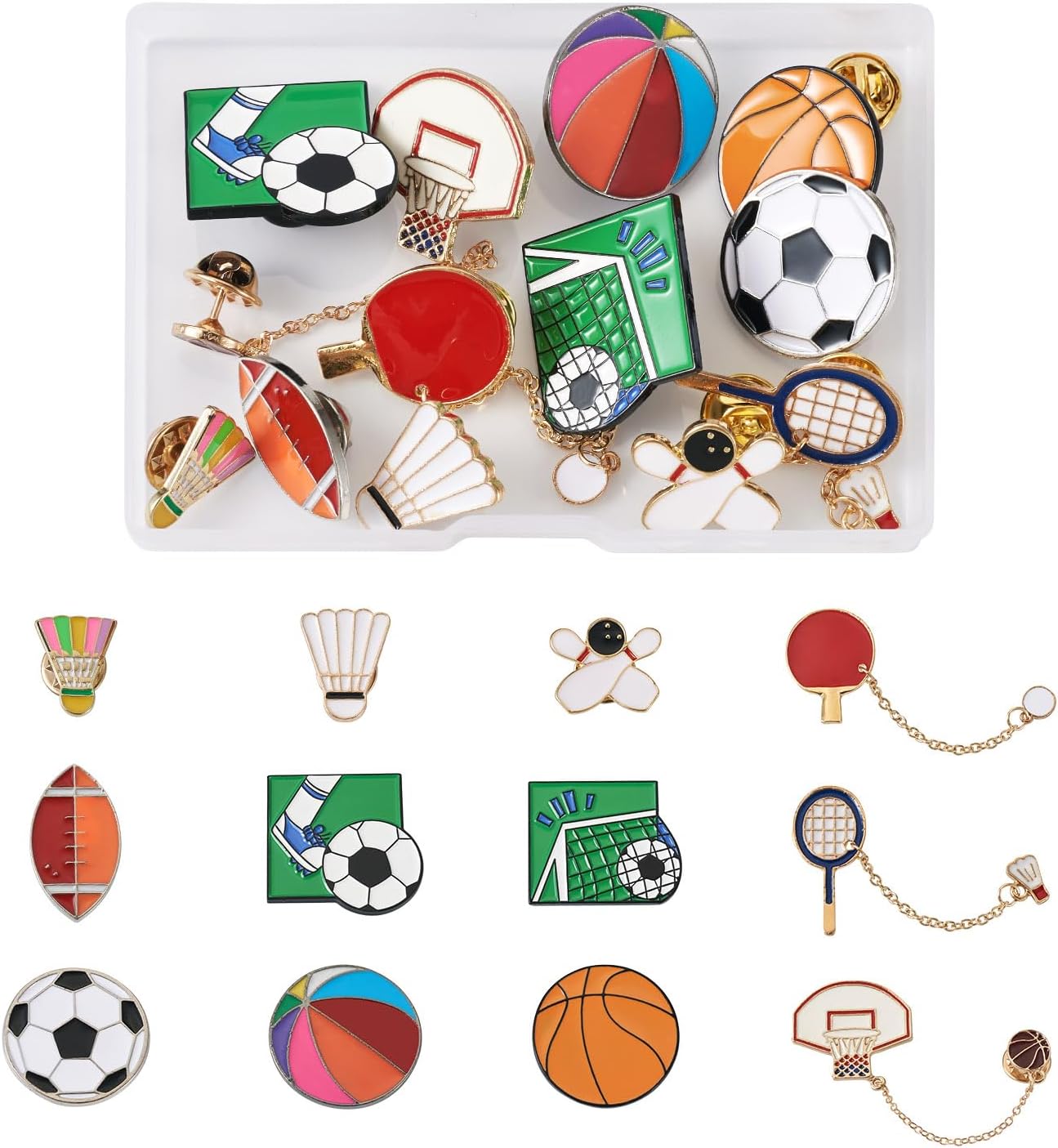 Mixed Enamel Pins for Backpacks, Beadthoven Cute Enamel Brooch Pins Set, Funny Backpack Pins, Aesthetic Lapel Badge Pins Bulk for DIY Clothes Accessories Holiday Gifts