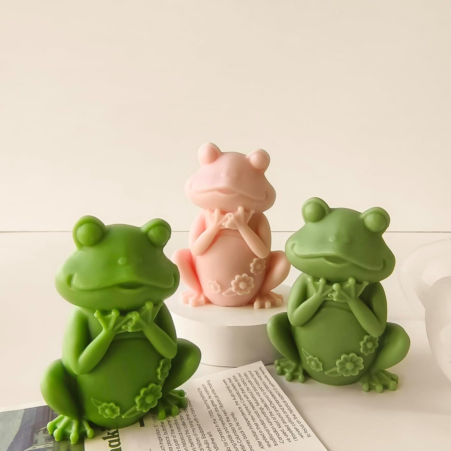 Frog Animal Soap Casting Molds - Silicone 3D Candle Making Molds for Home Decor