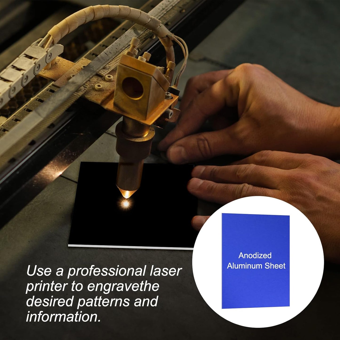 PATIKIL 7x5x1/32inch Anodized Aluminum Sheet, 5Pcs Metal Rectangle Aluminum Plate 0.8mm Thick Engraving Blanks for Laser Engraving DIY Decorative Crafting Home Decoration, Blue