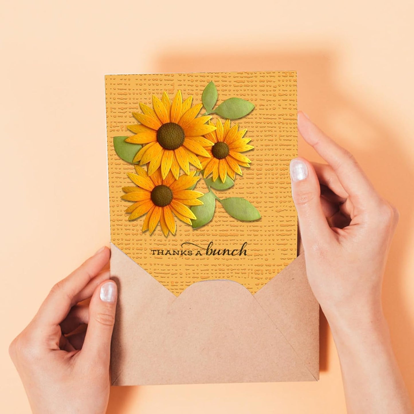 Threetols 3-D Textured Impressions Embossing Folder, Line Background Embossing Folder for Card Making, Vintage Frame DIY Plastic Scrapbooking Photo Album Card Paper DIY Craft Decor Template Mold