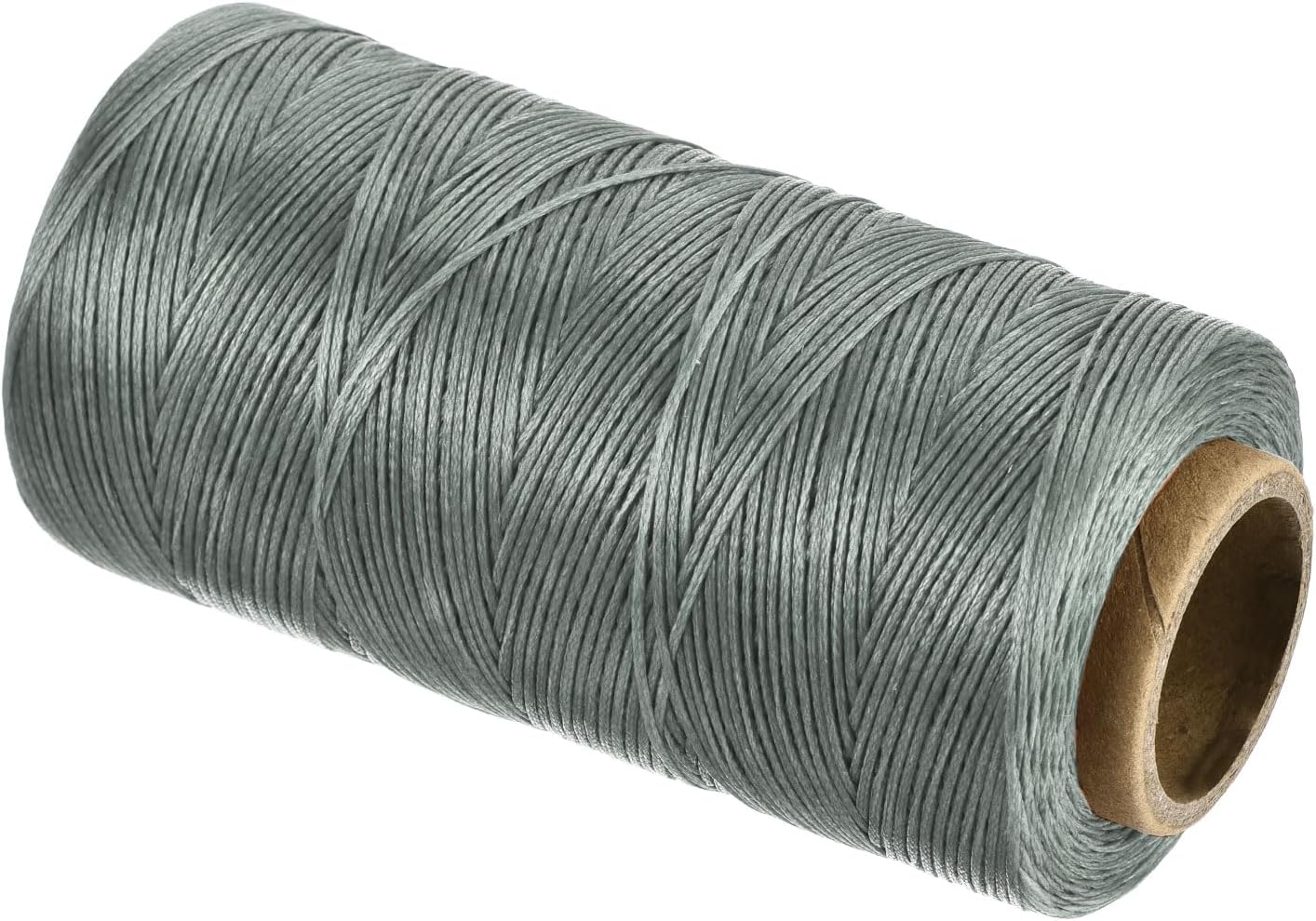 MECCANIXITY Waxed Thread,197 Yard 1mm 210D Flat Wax Thread Polyester Waxed String for Leather Sewing Hand Weaving Book Binding Home Decoration,Gray