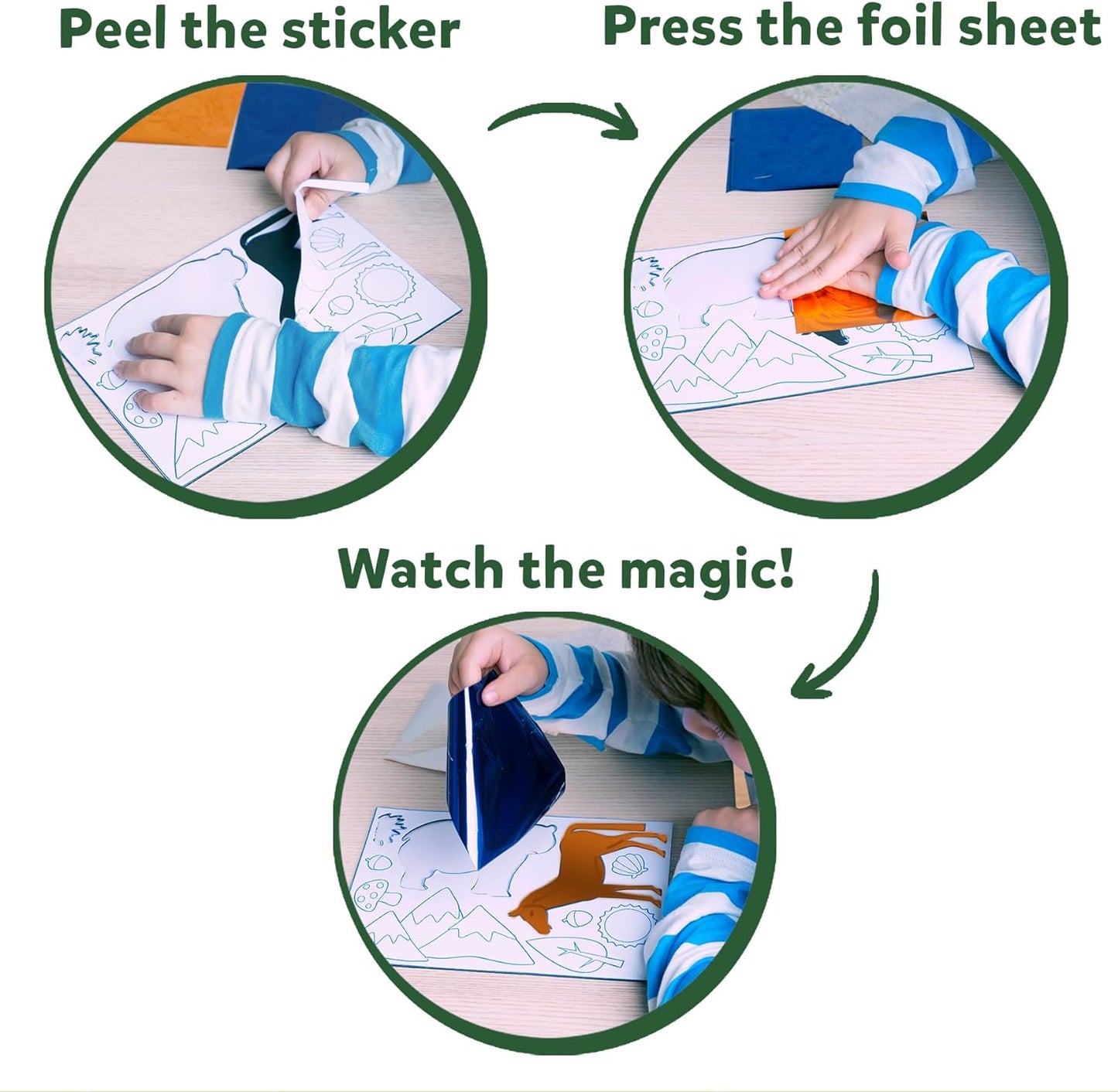 Skillmatics Foil Fun - Animals Mega Pack, No Mess Art for Kids, Craft Kits & Supplies, DIY Creative Activity, Travel Toys, Gifts for Boys & Girls Ages 4, 5, 6, 7, 8, 9, Travel Toys