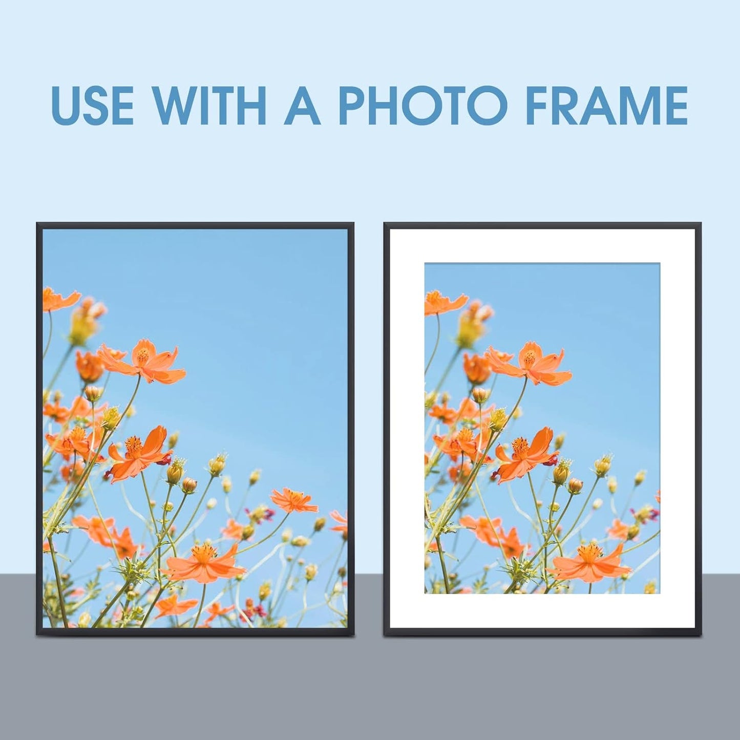 HOTUO 10 Pack 5x7 White Picture Mats, 4 Ply Thickness Frame Mattes for 4x6 Photo, Photo Mat with Core Bevel Cut, for Frames/Artwork/Print/Pictur.