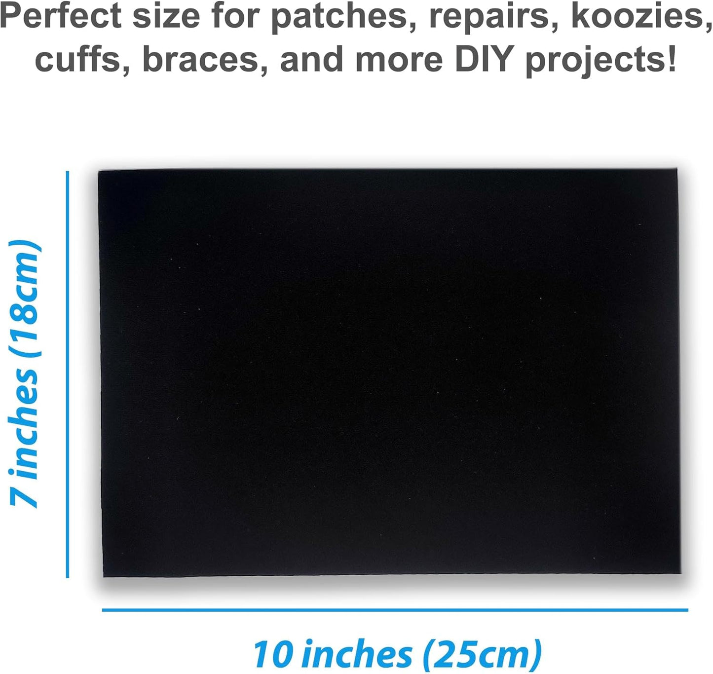 Neoprene Fabric Assortment Sample Patch Sheet Packs for Sewing Material Wetsuit Repair (3 Pack, 1mm Red)