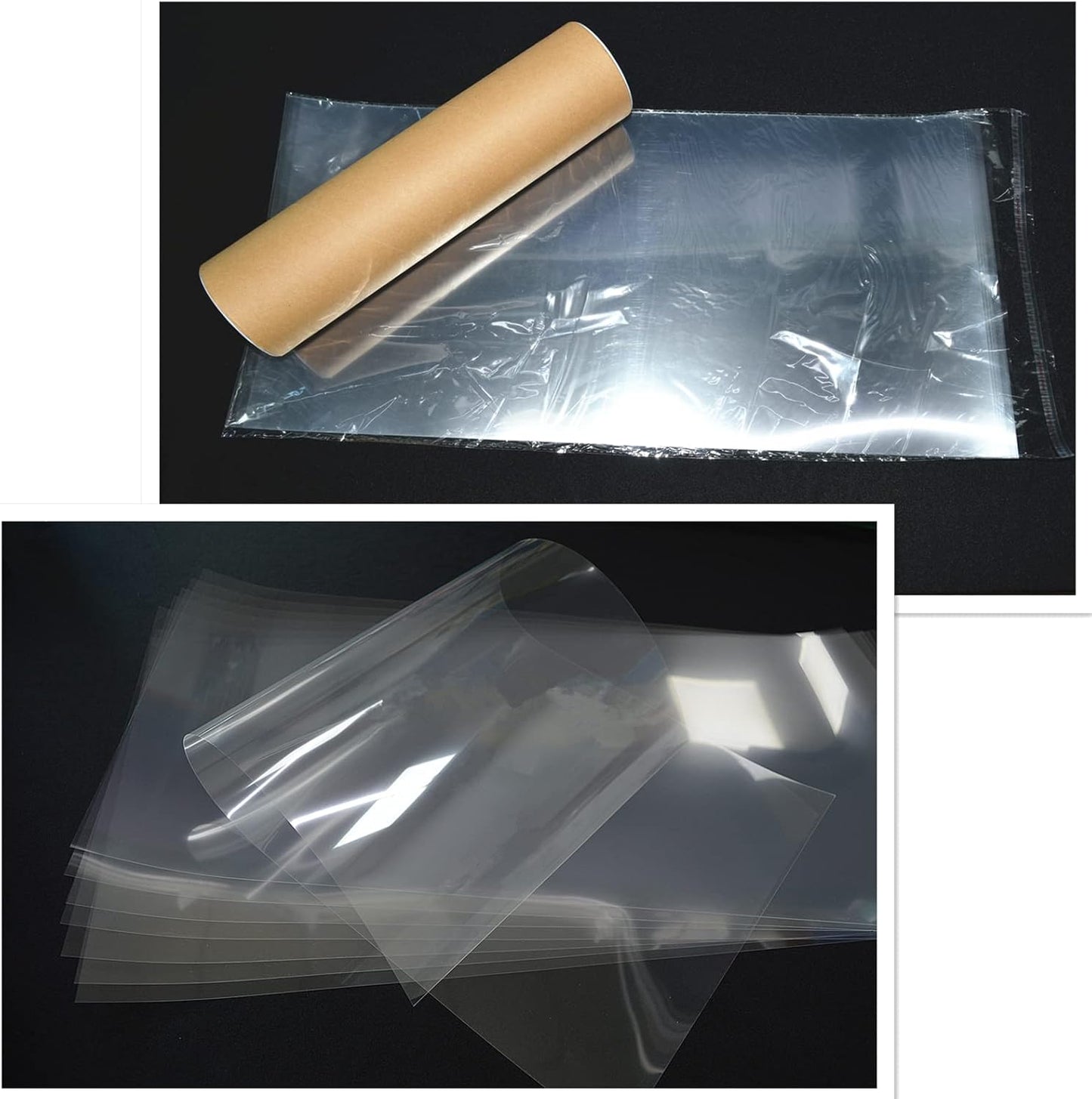 10 Sheets 6 mil Acetate Mylar Sheet 12 x 24 inch Transparent PET Blank Stencil Sheet for Cricut, Silhouette, Craft Template Material