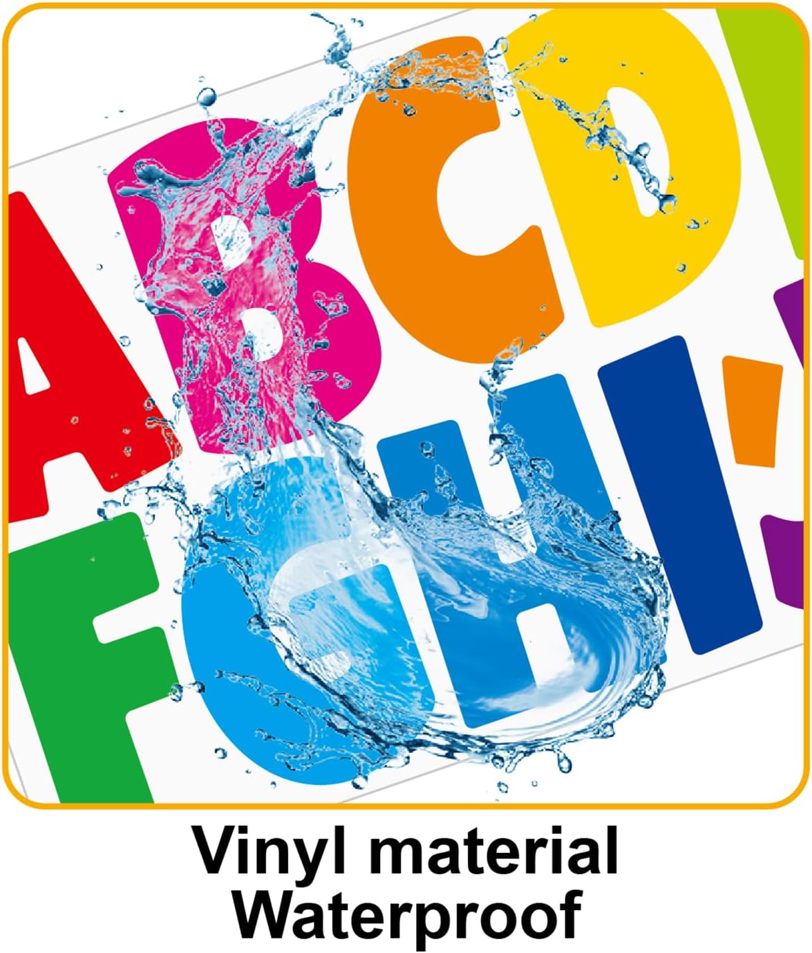 Bemeol Letter Stickers 432 Pieces 36 Sheets Bulletin Board Letters 3 Inch Classroom Alphabet Poster Board Letter for Bulletin Board Display School Decor(Colorful)