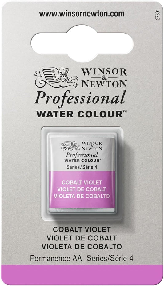 Winsor & Newton Professional Water Colour Paint, Half Pan, Cobalt Violet