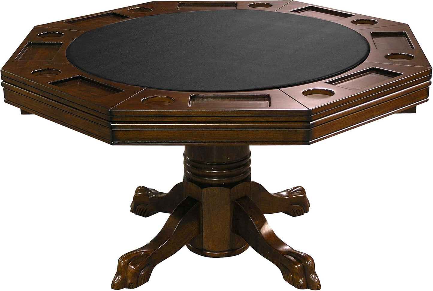 Combination 3 in 1 Poker/Game Table (Chestnut Finish)