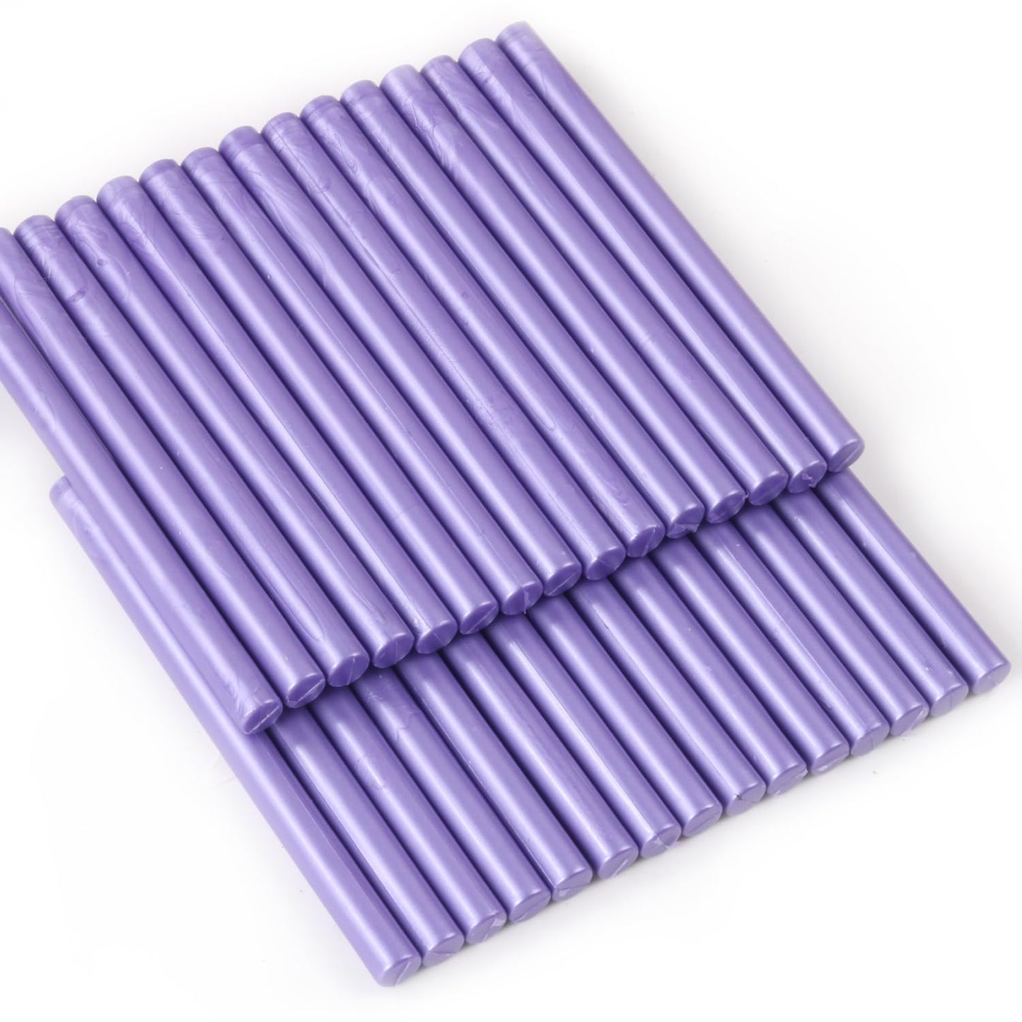 Pearl Purple Wax Seal Sticks, 30pcs Sealing Wax Sticks, HOSEALING Glue Gun Wax Seal Sticks for Wax Seal Stamp, Premium Sealing Wax for Wedding Invitations, Letter, Envelope (Mini Size)