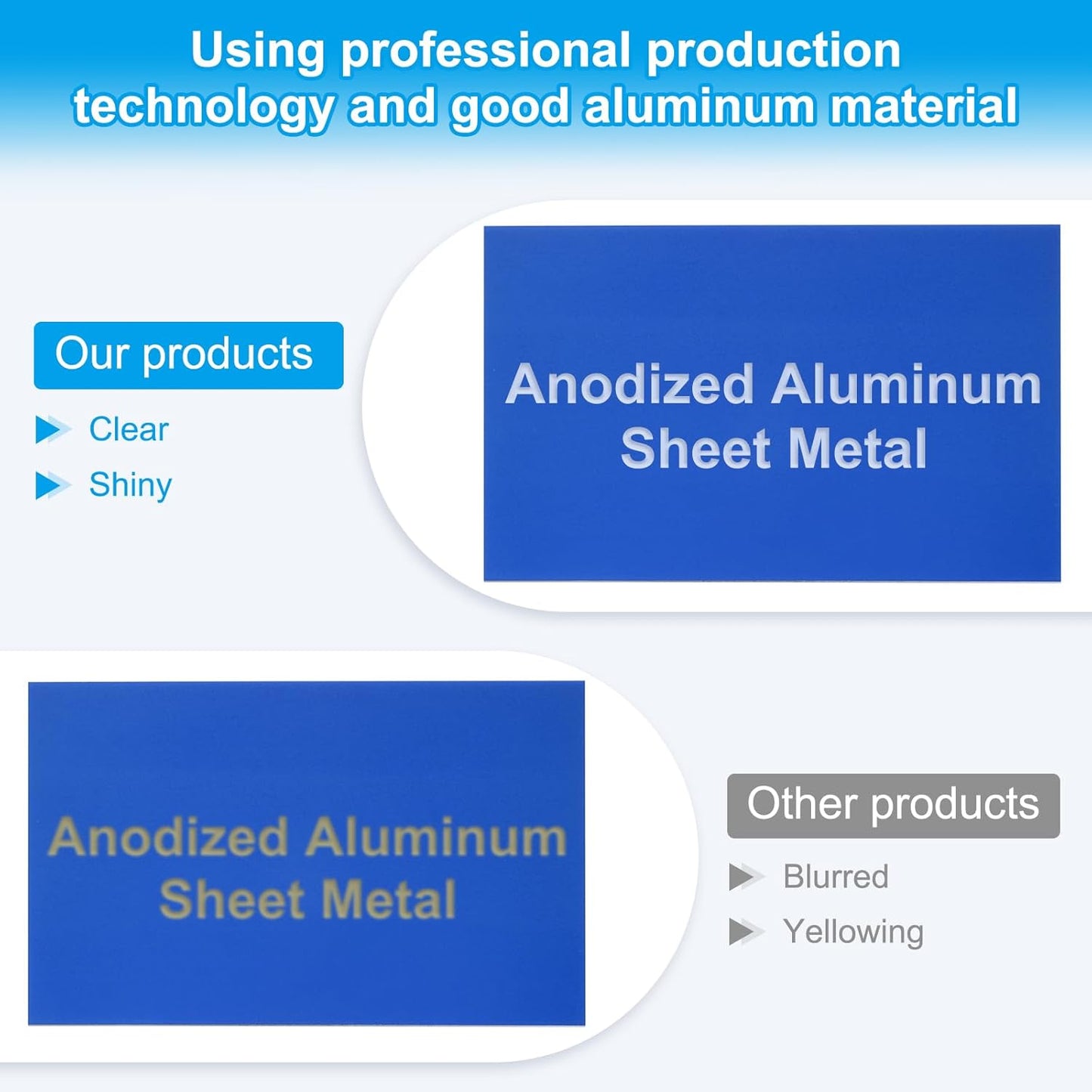 PATIKIL 5x8 Inch Anodized Aluminum Sheet Metal, 15Pcs Laser Plates Engraving Blanks 0.5MM Thin Rectangle for Crafting DIY House Laser Engraving, Blue