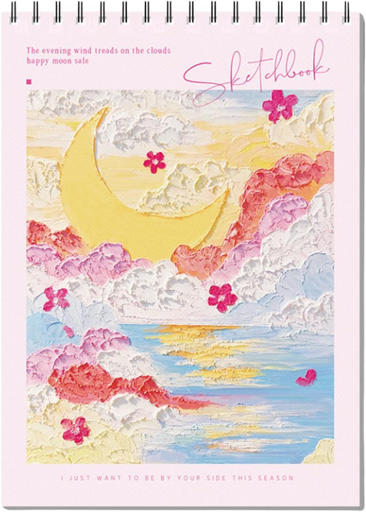 Pink CoverSketchbook 8 x 11.5, Drawing Book 90 Pages Drawing Paper for Kids, Drawing Paper for Kids, Adults, Painting, Drawing & Art Supplies (Pink)