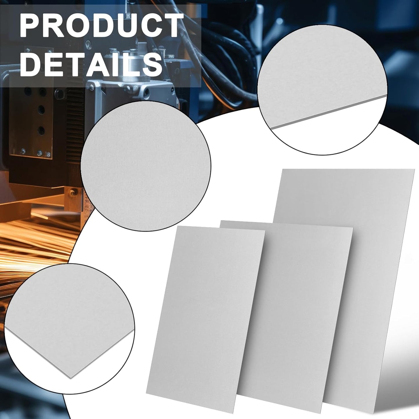 Galvanized Metal Sheet 12" x 12" x 1/16" Inch Galvanized Steel Sheet Plates for Magnetic Mount Board Wall 16GA(1.50MM) Galvanized Steel Plate Panels Stock for Roof Flashing Fixing Repair, Crafts, DIY