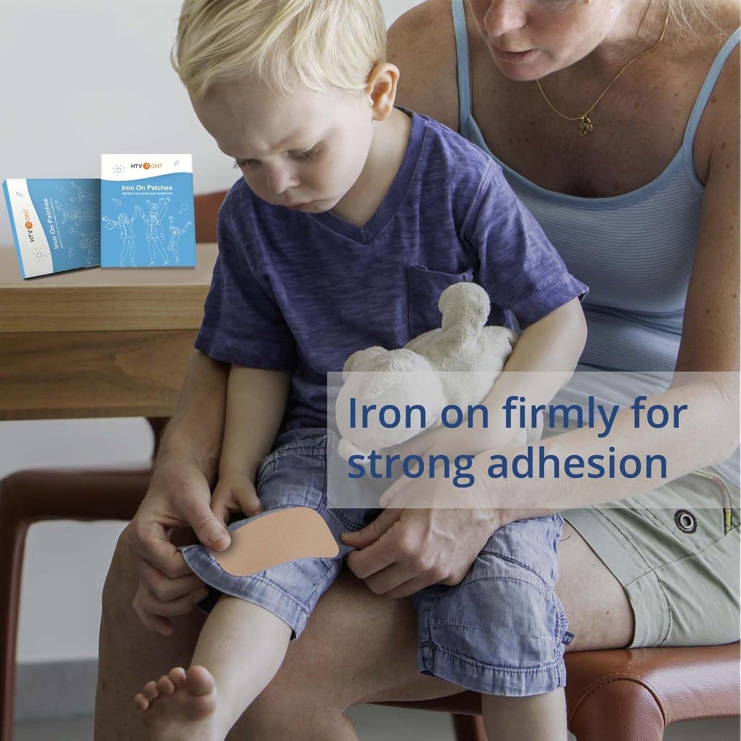 HTVRONT Iron on Patches for Clothing Repair, Fabric Patches for Clothes, Repair Decorating Kit, Iron on Patches (Browns)