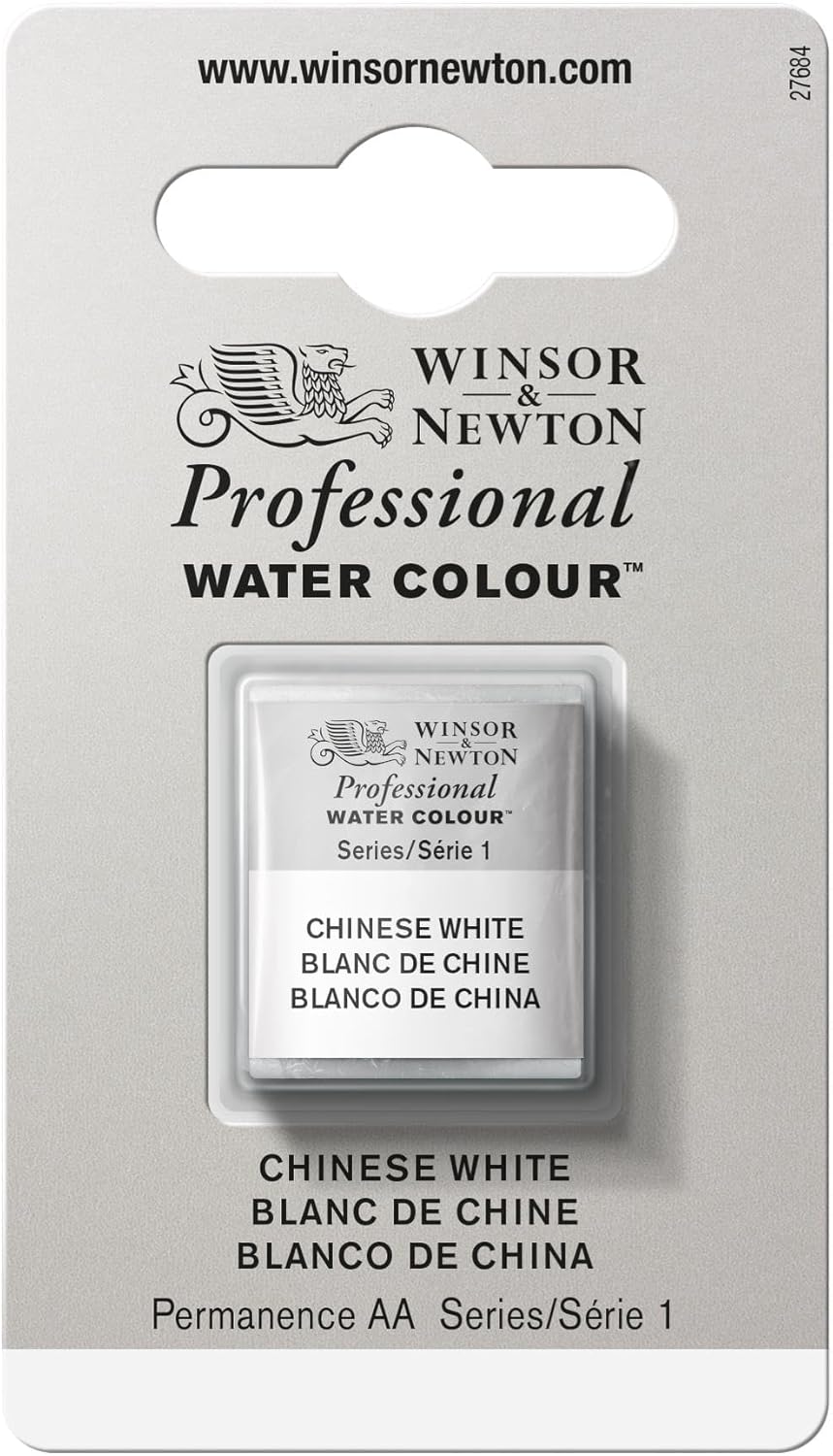 Winsor & Newton Professional Water Colour Paint, Half Pan, Chinese White
